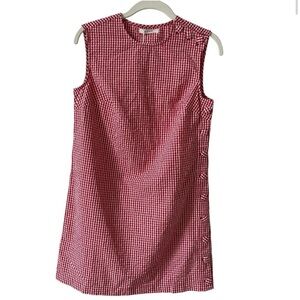 Doen Coralie Dress Rouge La Maddalena Gingham Size 0 Retro 60s Luxury Colorful